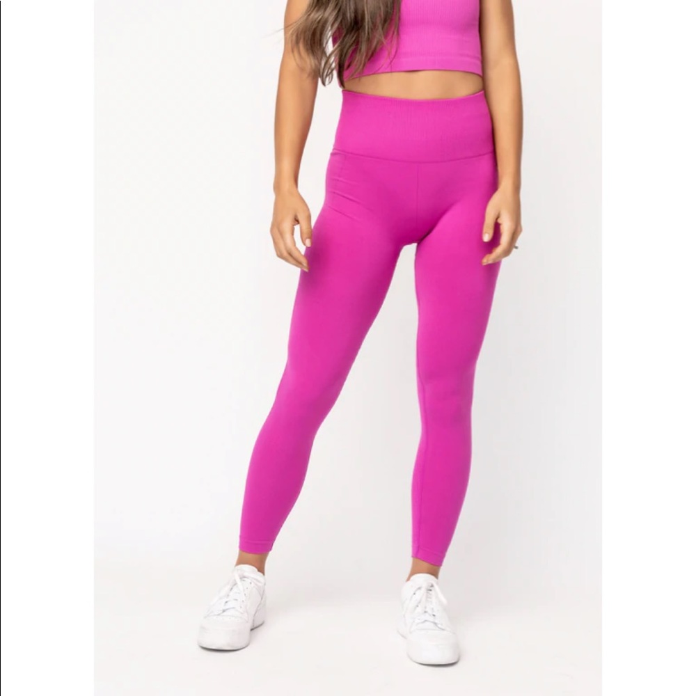 Q Collective The High & Tight Legging - Limited Edition Pop of Pink